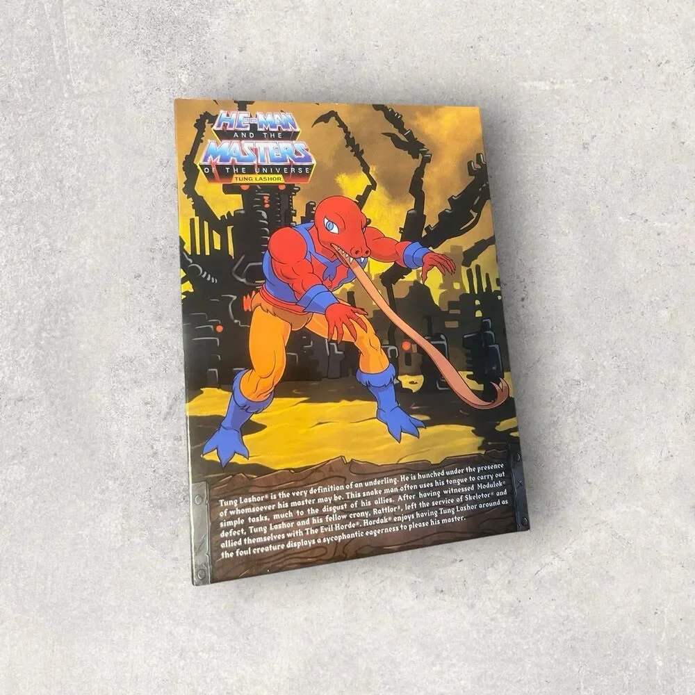 TUNG LASHOR 2.0 Masters of the Universe Classics FILMATION Club Grayskull He-Man